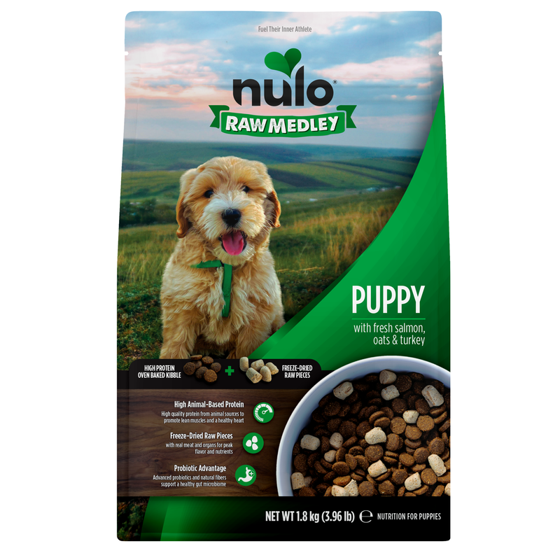 Raw Medley Puppy Salmon, Oats & Turkey Recipe for Dogs