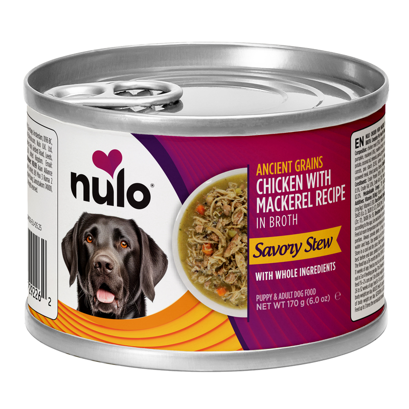 Savory Stews Ancient Grains Chicken & Mackerel Recipe for Dogs