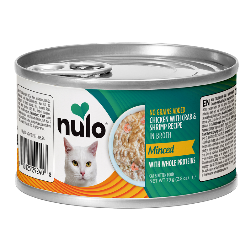 Minced with Whole Proteins Chicken, Crab & Prawn Recipe for Cats